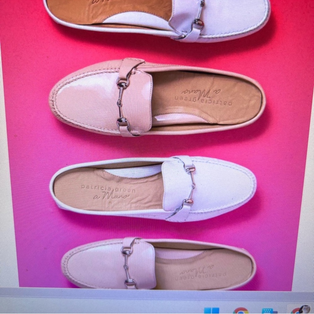 Patricia Green Pink and White Women's Flats